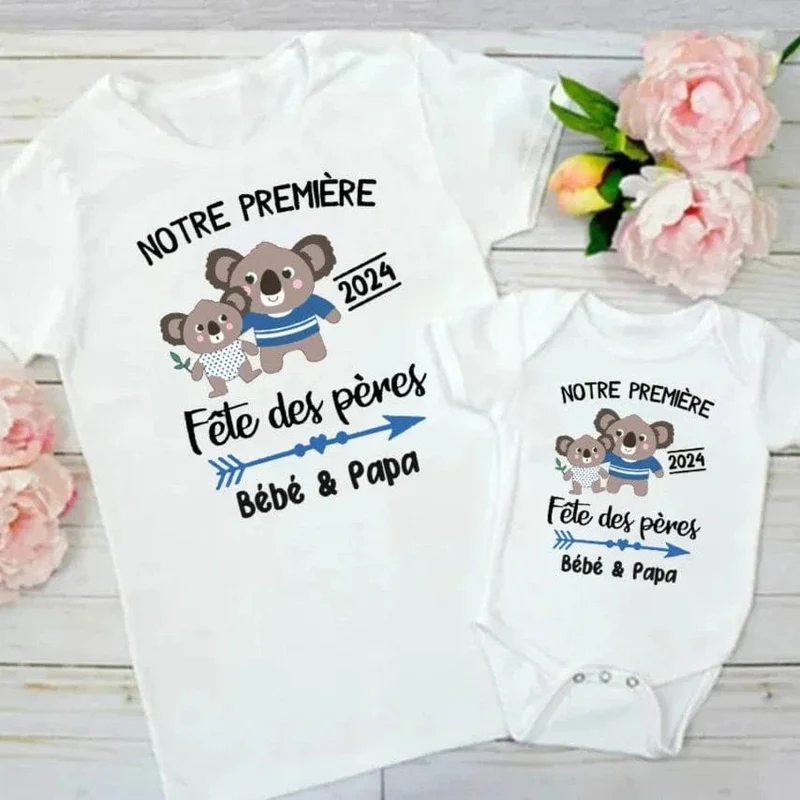 Vatertags-T-Shirt Baby Papa