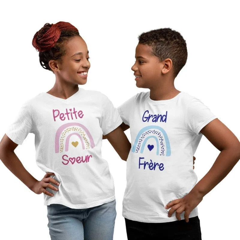 T-Shirt Großer Bruder Kleine Schwester