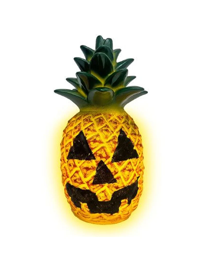 Summerween Ananas mit Fratze & LED