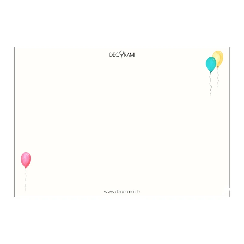 Postkarte DECORAMI Luftballons