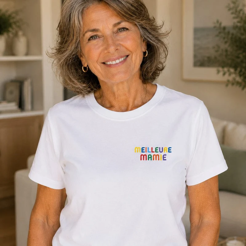 T-shirt personnalisé mamie - Meilleure mamie