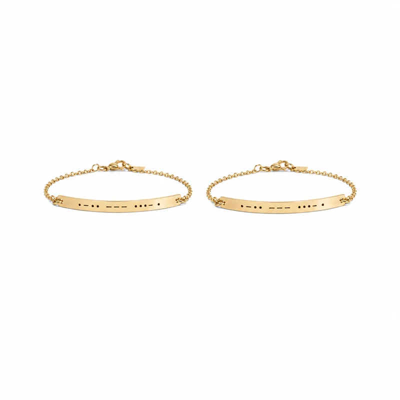 Sister Morse Code Bracelet