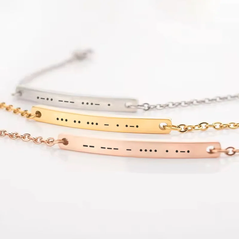 Sister Morse Code Bracelet