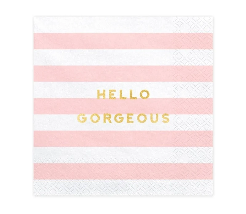 Servietten "Hello Gorgeous" 20 Stk.