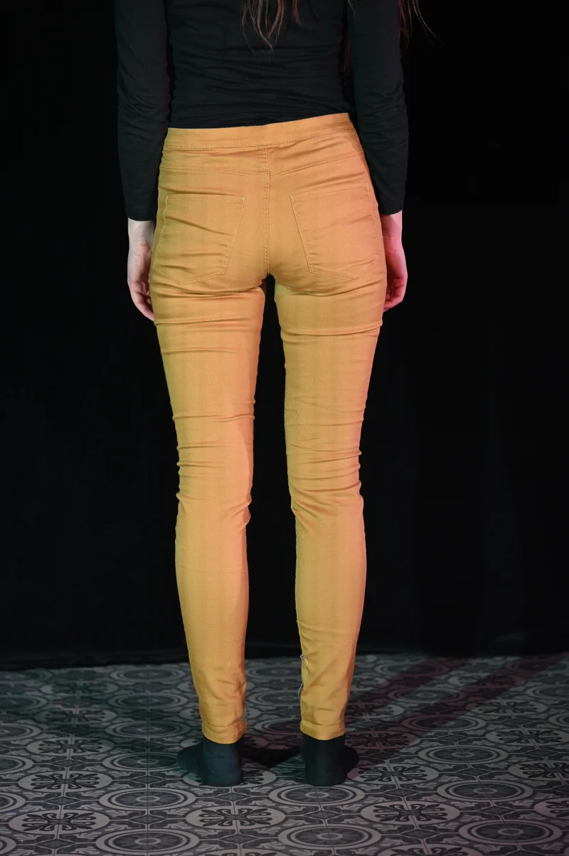 Hose - Senfgelbe Jeggings - W258
