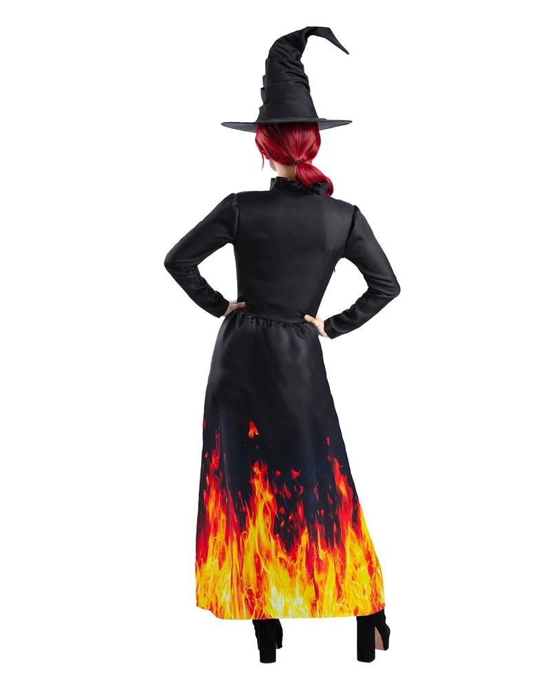 Brennende Hexe Damen Kostüm