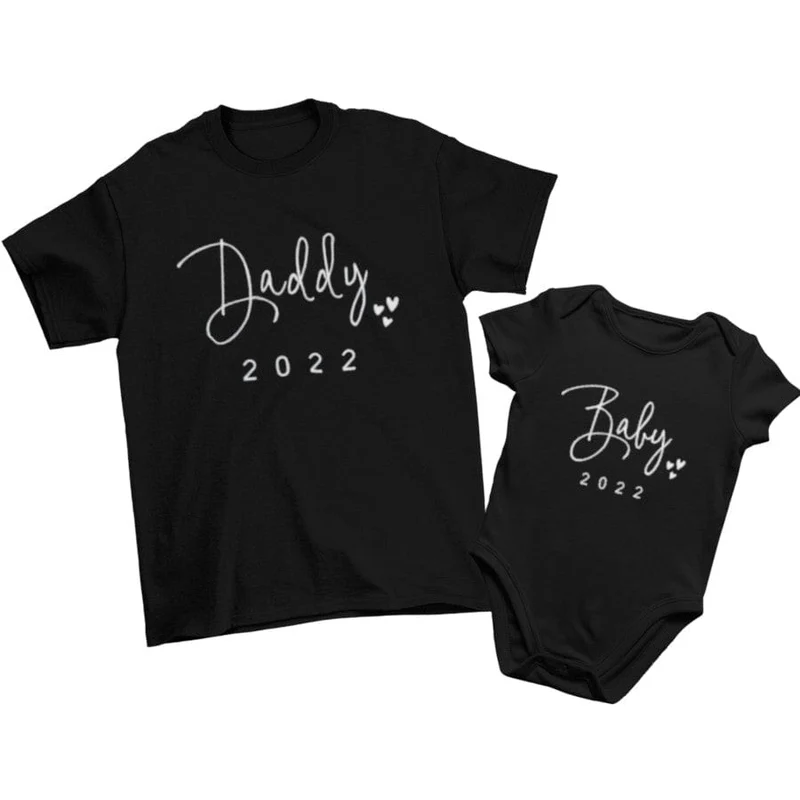 T-Shirt Papa & Baby Passend