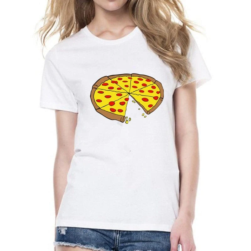 Vater-Sohn-T-Shirt Pizza