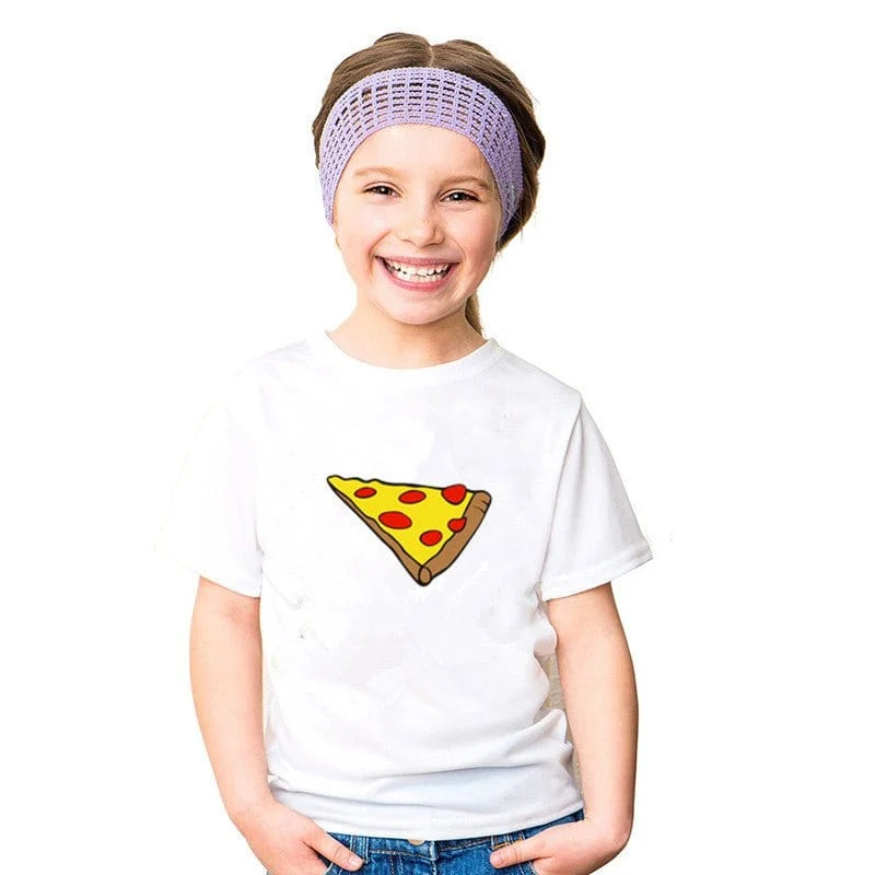 Vater-Sohn-T-Shirt Pizza