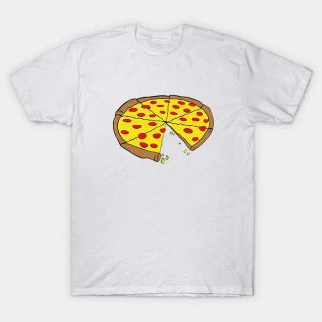 Vater-Sohn-T-Shirt Pizza