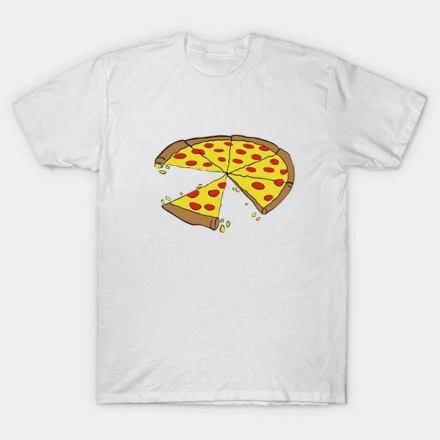 Vater-Sohn-T-Shirt Pizza