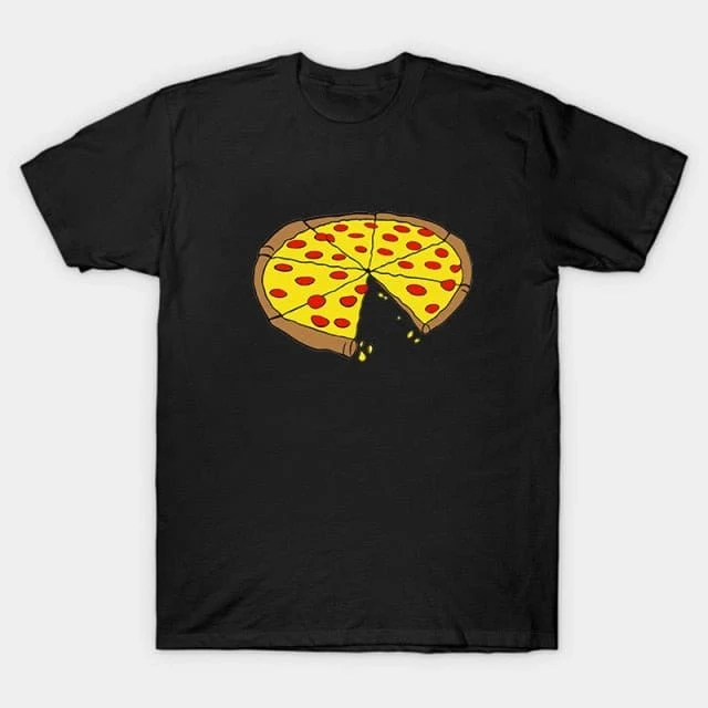 Vater-Sohn-T-Shirt Pizza