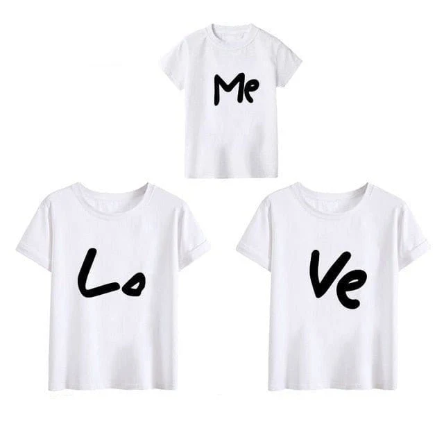 T-Shirt Familie Passend Love