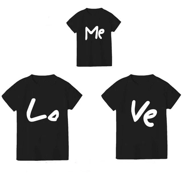 T-Shirt Familie Passend Love