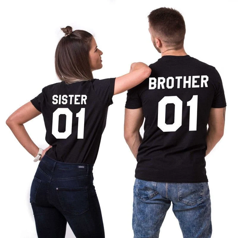 T-Shirt Bruder und Schwester