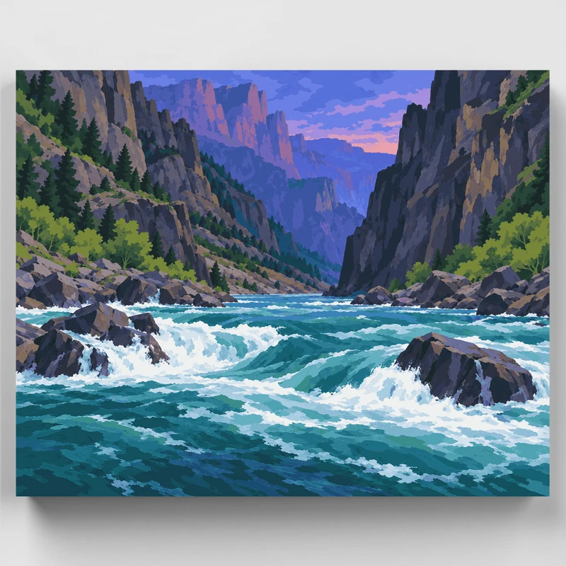 Gunnison River Rapids - Paint by Numbers Kit