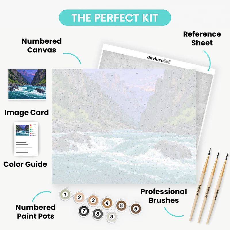 Gunnison River Rapids - Paint by Numbers Kit