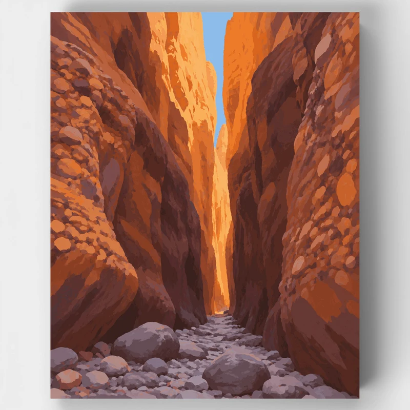 Echidna Chasm Slot Canyon - Paint by Numbers Kit