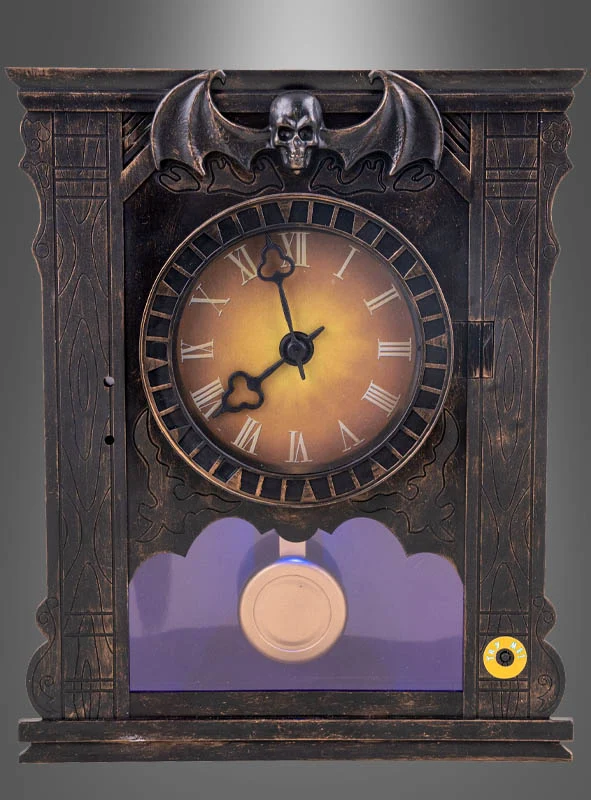 Animierte Geisteruhr 25cm Halloween Deko