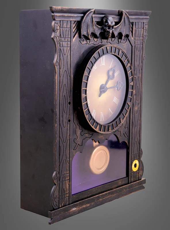 Animierte Geisteruhr 25cm Halloween Deko