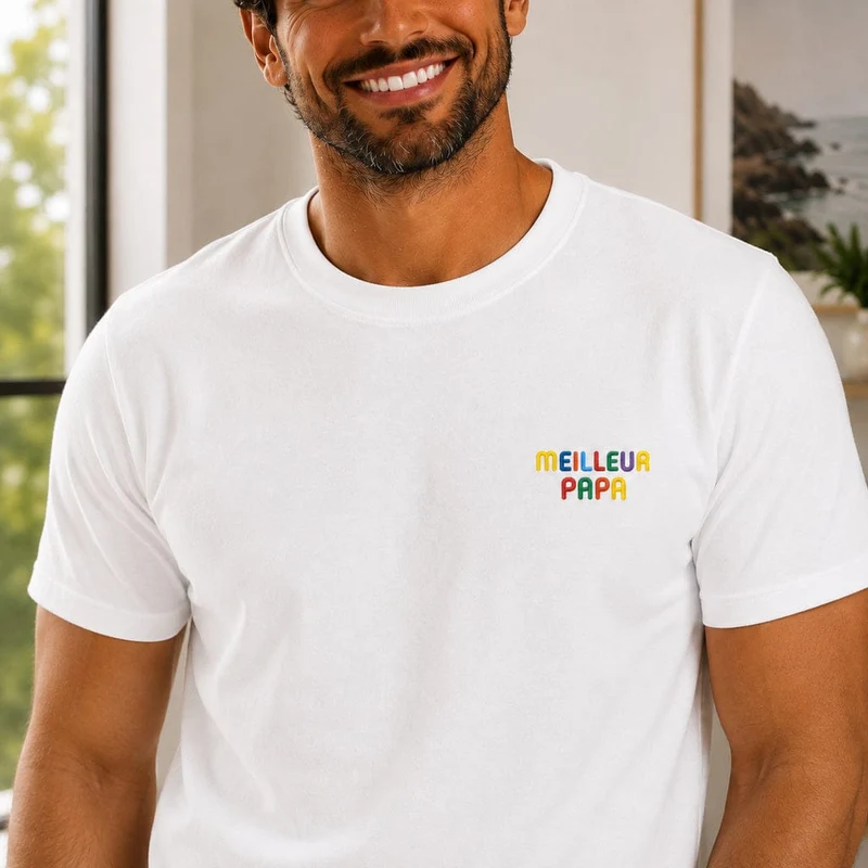 T-shirt personnalisé papa - Meilleur papa