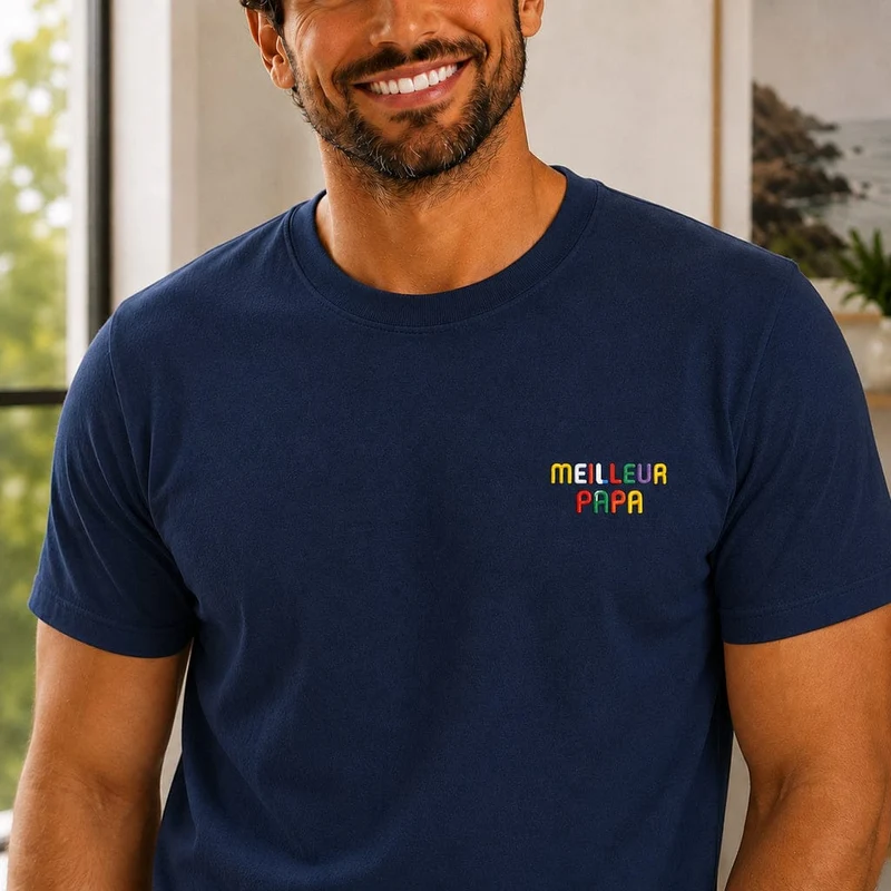 T-shirt personnalisé papa - Meilleur papa