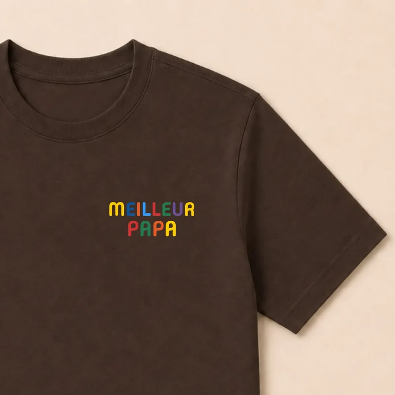 T-shirt personnalisé papa - Meilleur papa