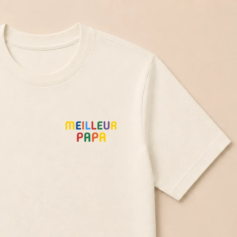 T-shirt personnalisé papa - Meilleur papa