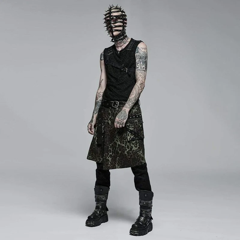 Punk Rivet Cone Maske für Herren