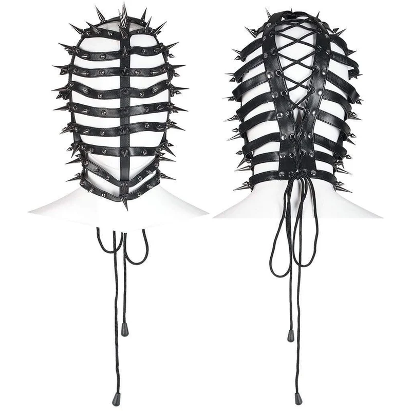 Punk Rivet Cone Maske für Herren