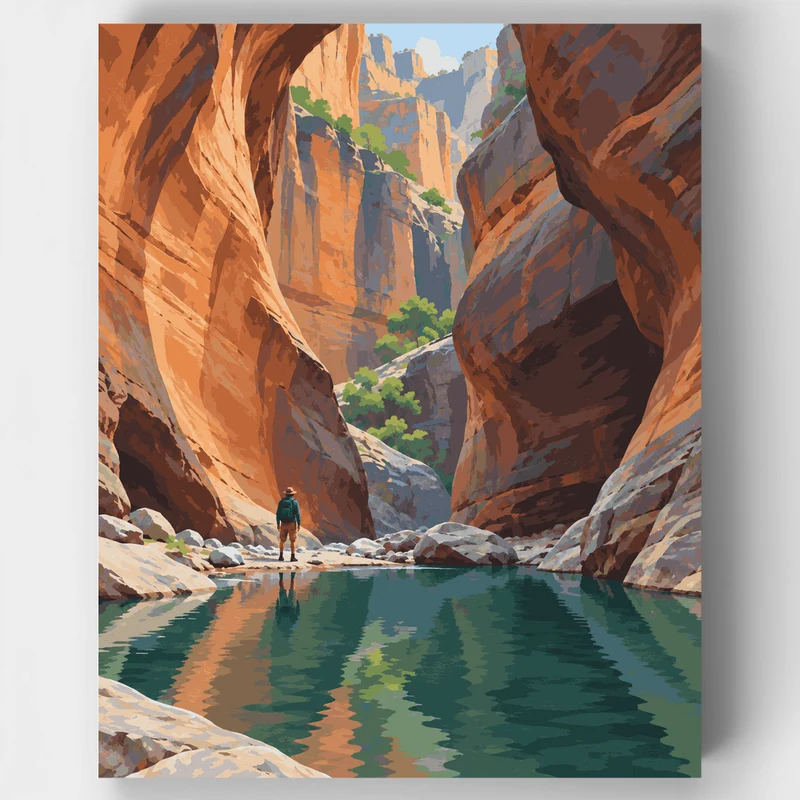Cathedral Gorge Solitude - Paint by Numbers Kit