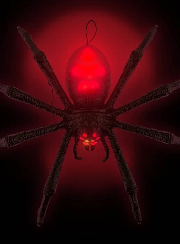 Terror Spinne 70cm Tarantula mit Licht & Ton