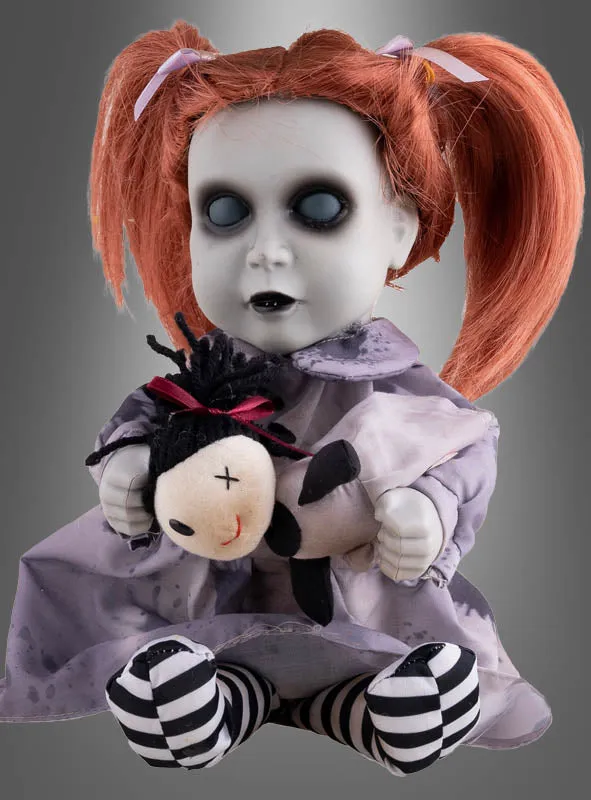 Animierte Horror Puppe 26cm mit leuchtenden Augen