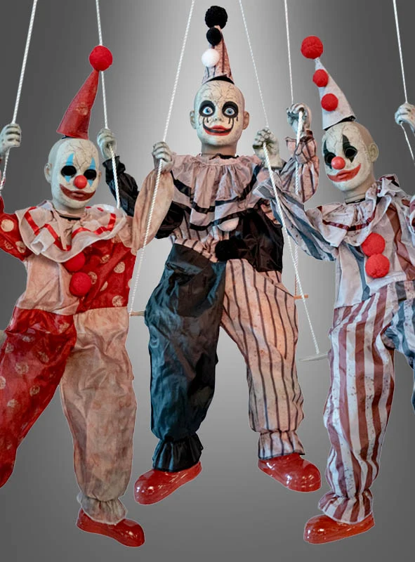 Clown Trio Karussell Halloweendeko 130x220cm