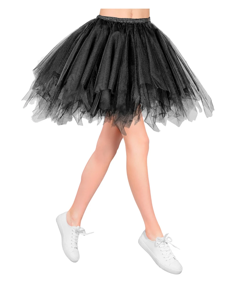 Schwarzer Tutu Tüllrock Deluxe