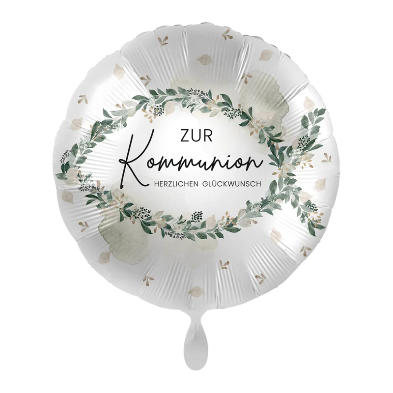 Heliumballon-Geschenk "Zur Kommunion - Herzlichen Glückwunsch"