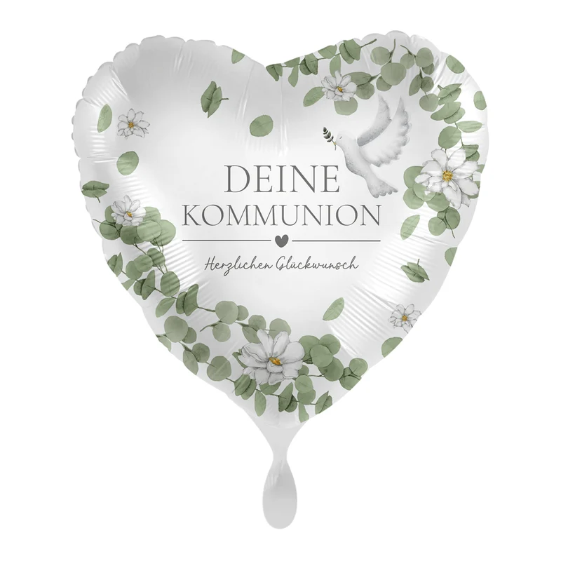 Heliumballon-Geschenk "Deine Kommunion - Herzlichen Glückwunsch"