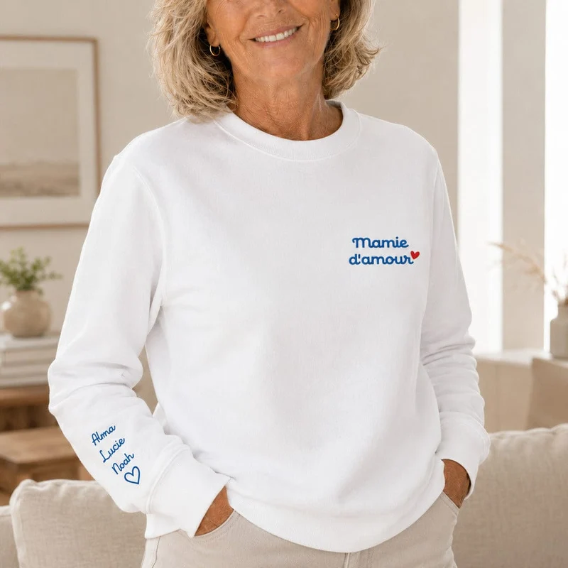 Pull personnalisé mamie - Mamie d'amour