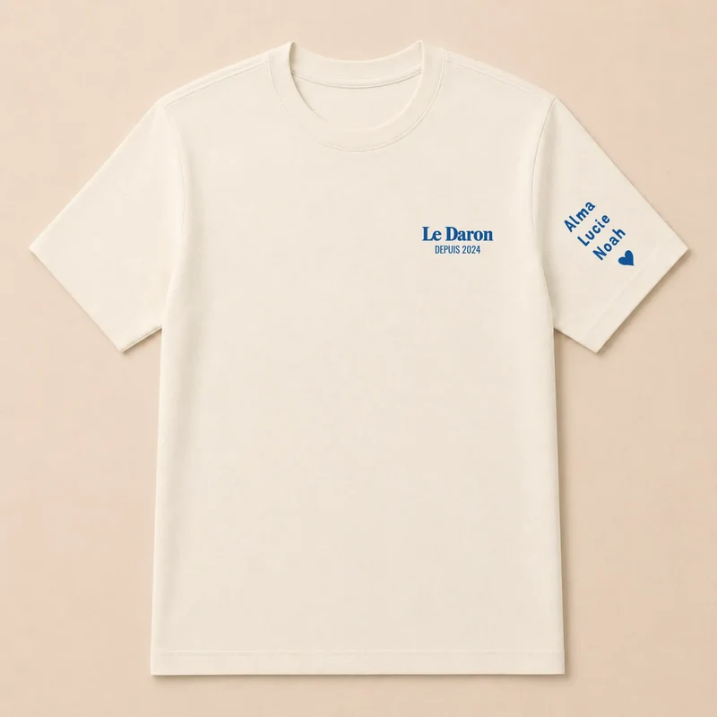 T-shirt personnalisé papa - Le daron