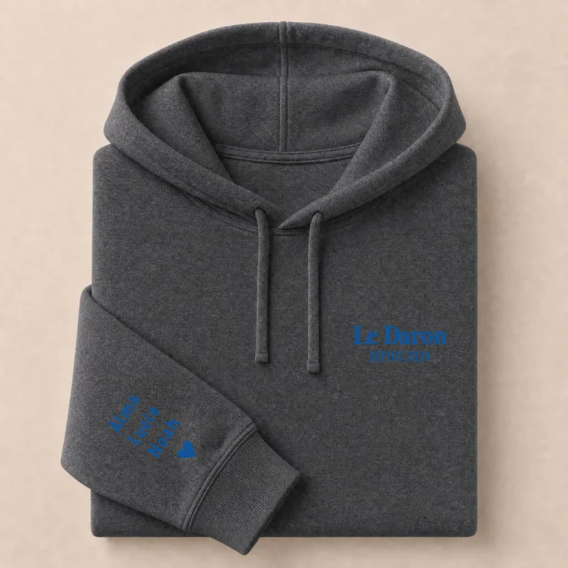 Sweat à capuche personnalisé papa - Le daron