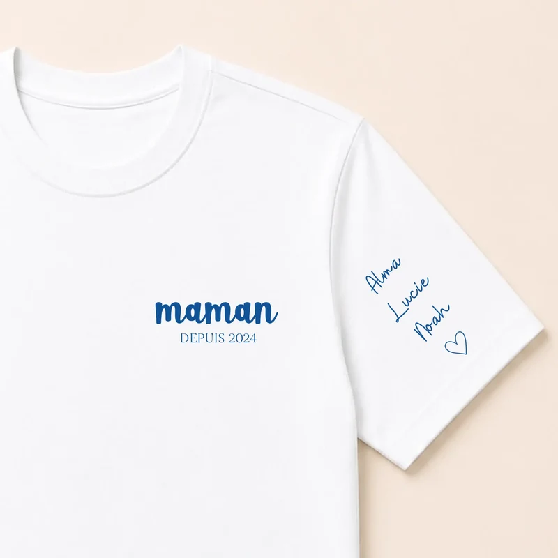 Sweat à capuche personnalisé maman - Broderie maman