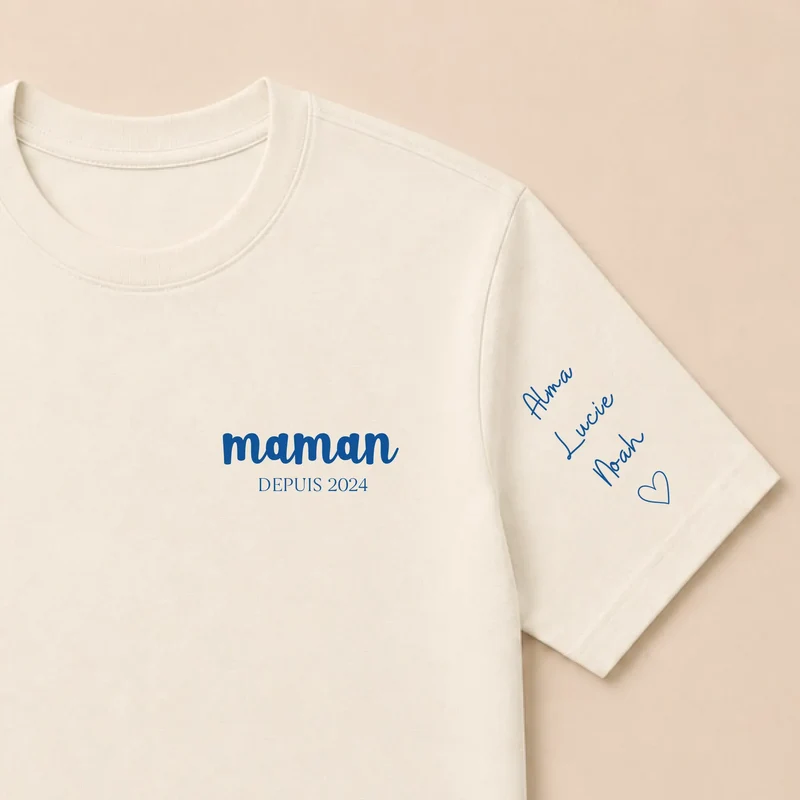 Sweat à capuche personnalisé maman - Broderie maman