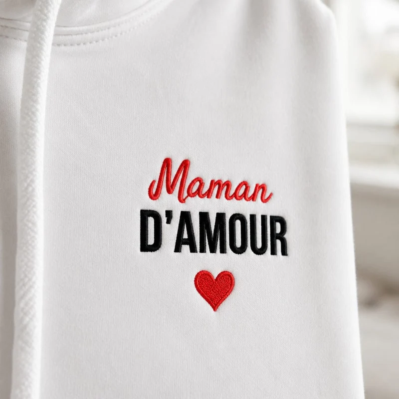 Sweat à capuche personnalisé maman - Maman d'amour
