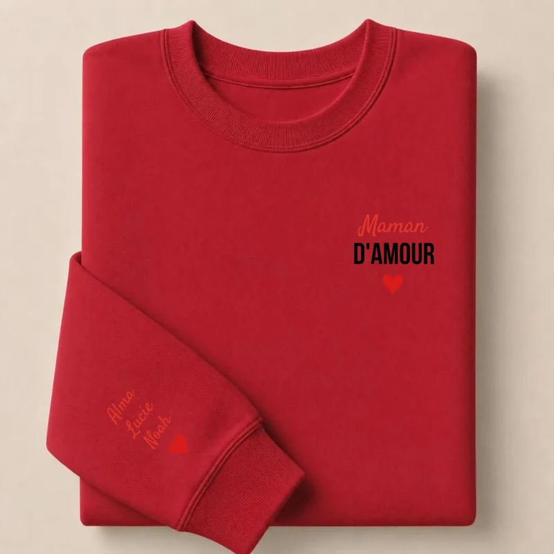 Sweat à capuche personnalisé maman - Maman d'amour