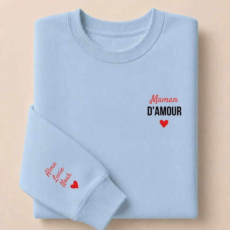 Sweat à capuche personnalisé maman - Maman d'amour