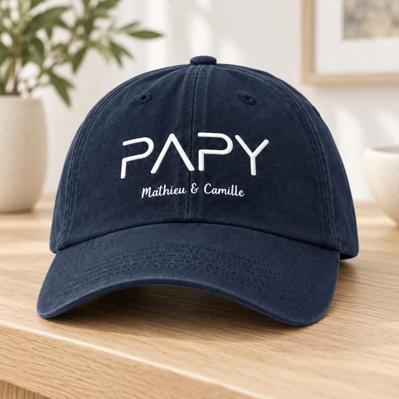 Casquette personnalisée papy - Prénoms petits-enfants