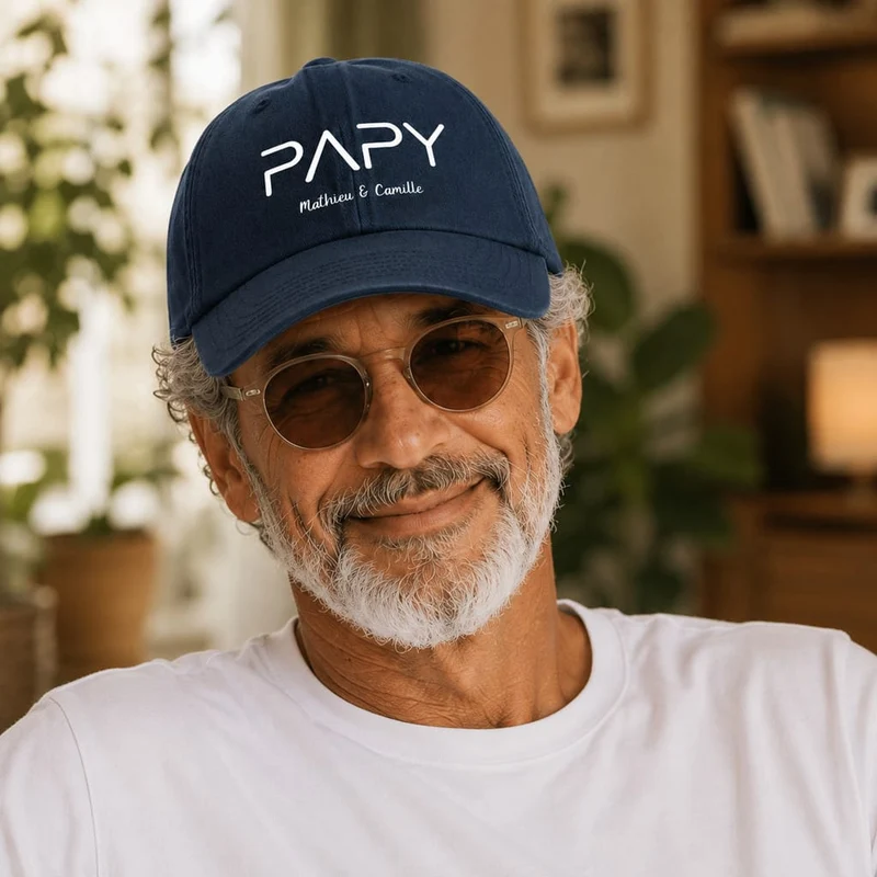 Casquette personnalisée papy - Prénoms petits-enfants