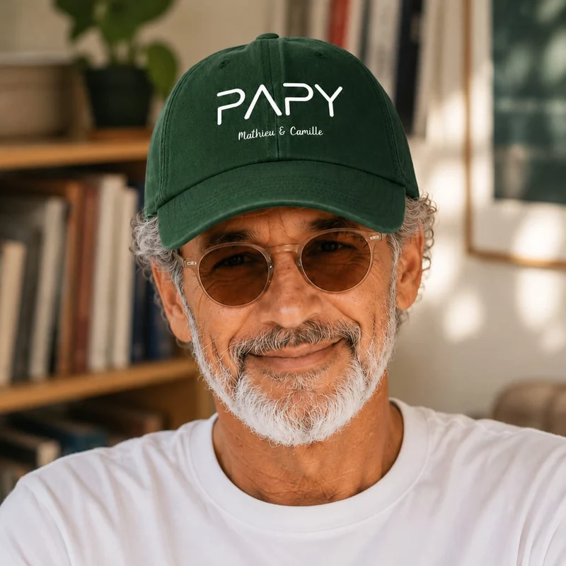 Casquette personnalisée papy - Prénoms petits-enfants