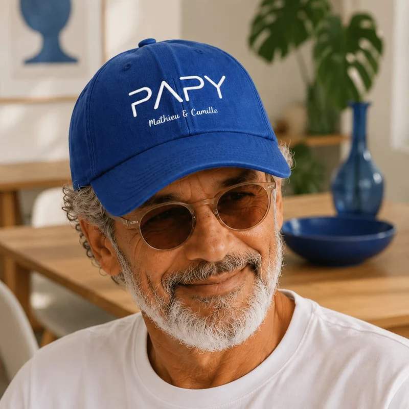 Casquette personnalisée papy - Prénoms petits-enfants