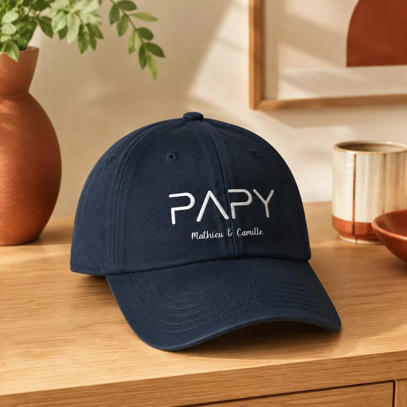 Casquette personnalisée papy - Prénoms petits-enfants